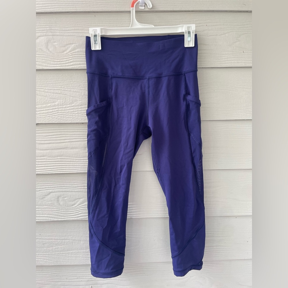 lululemon athletica Purple Cropped Active Leggings